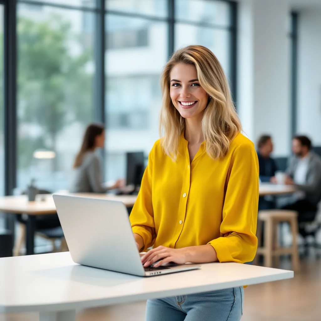 Person working on laptop